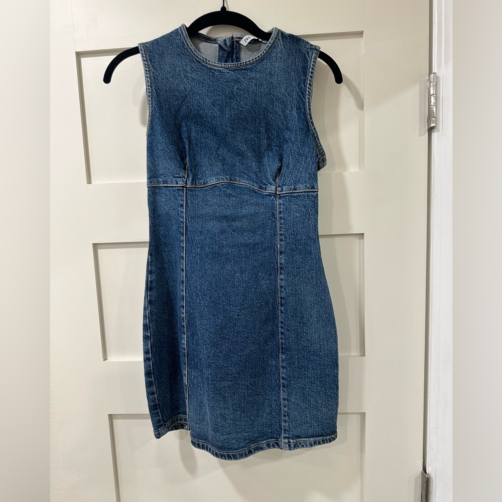 Stylish Denim Sleeveless Dress